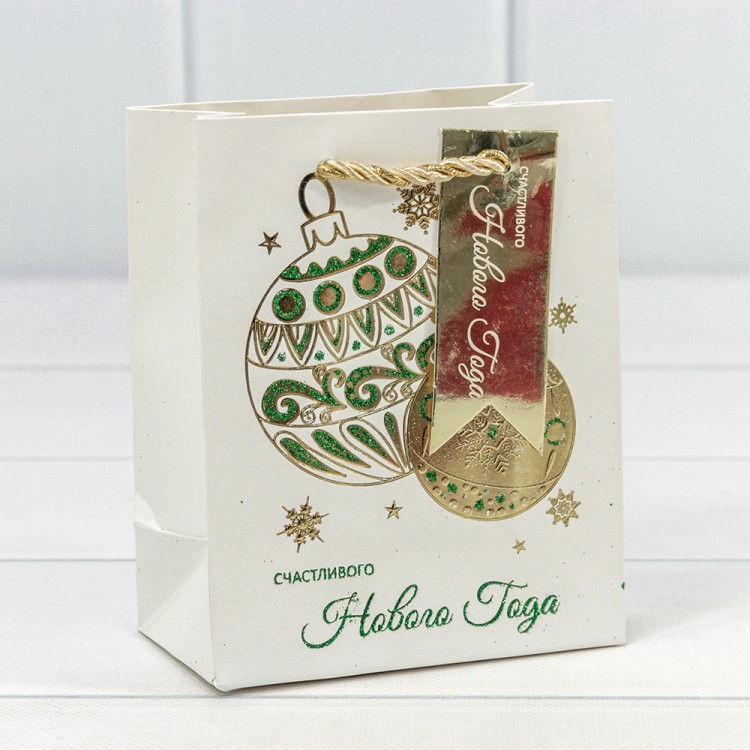 300434H Пакет подарочный "Новый год" (микс 434) 12*15*6,7 210г 1/20 1/480