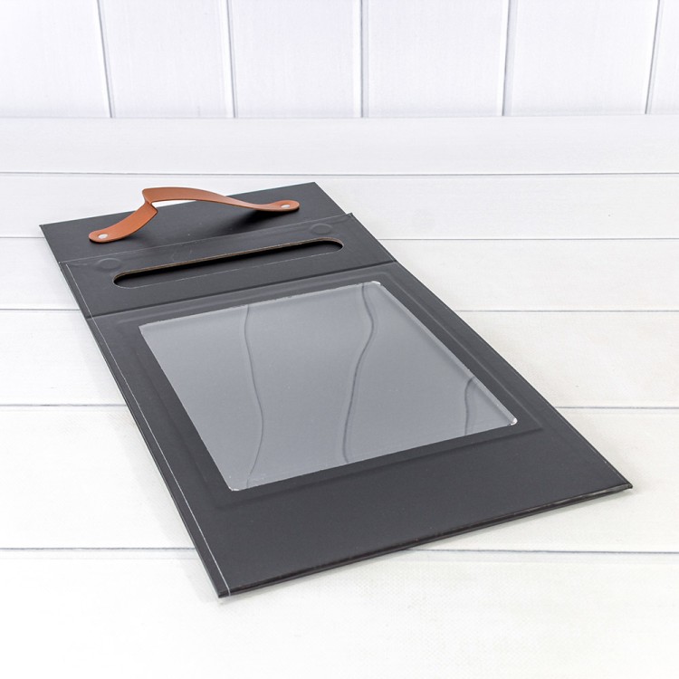 720830/4 Коробка Прямоугольная 25*9,5*33 складная на магнитах Чёрный 1/30