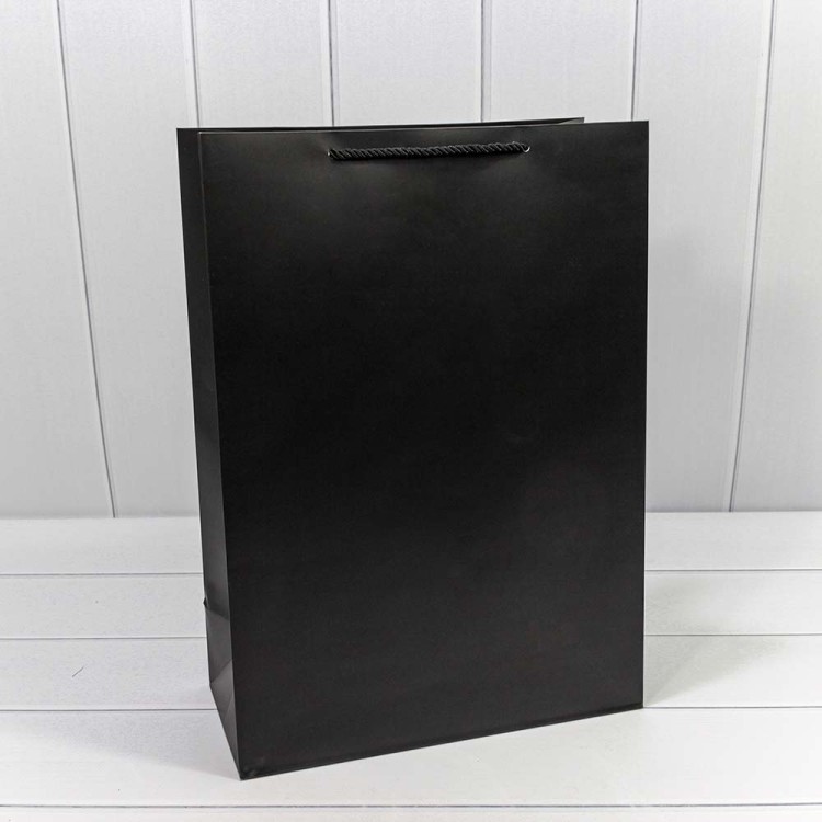 300480A/2 Пакет подарочный "Фактура" Чёрный 32*45*15 210г 1/20 1/120