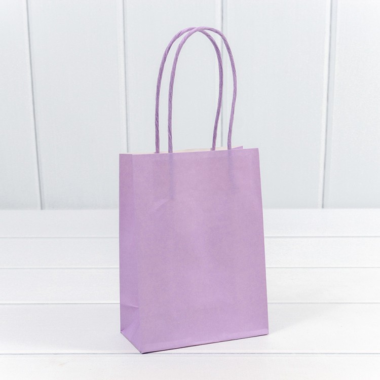 214H/530 Пакет подарочный Крафт Сиреневый 12*15*6 120г 1/20 1/240