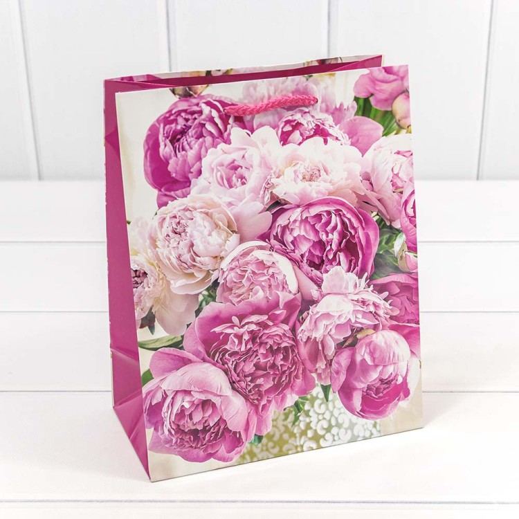 00019E Пакет подарочный "Цветы" (микс) 18*23*10 128г 1/20 1/480