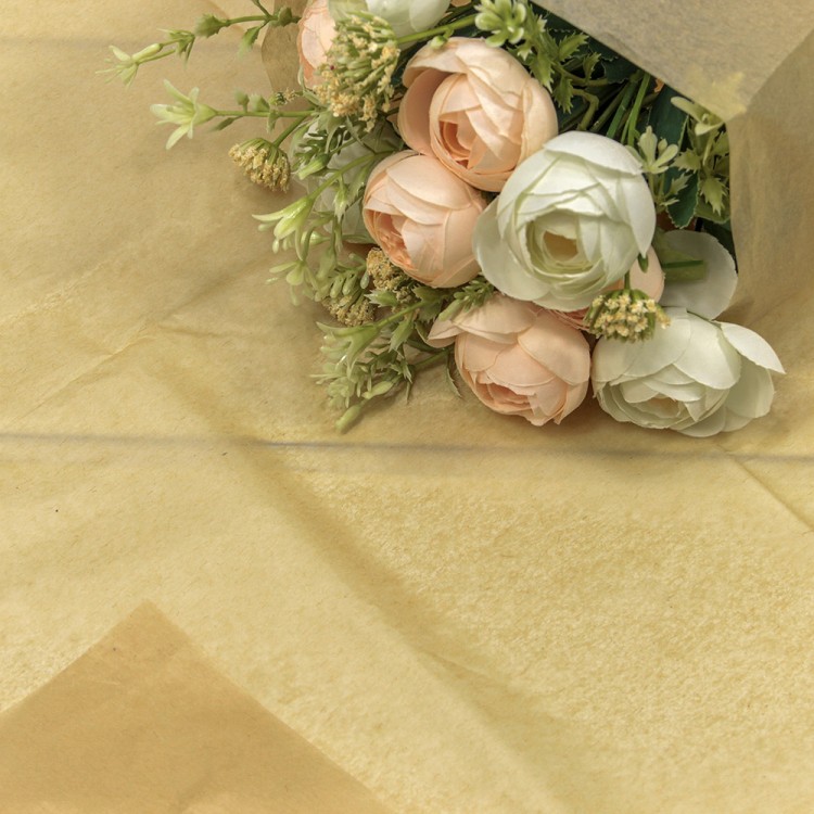 000100/6 Бумага в листах "Тишью" 50*66 (10 шт.) Крафт 1/250