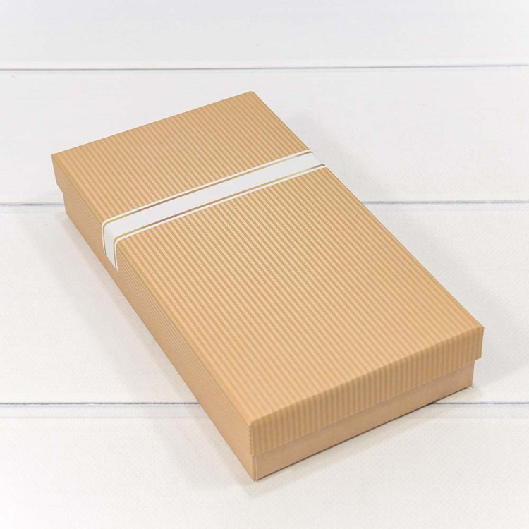 6232212/4 Коробка Прямоугольная 22*12*4 под кошелек Серовато-жёлтый 1/10 1/120