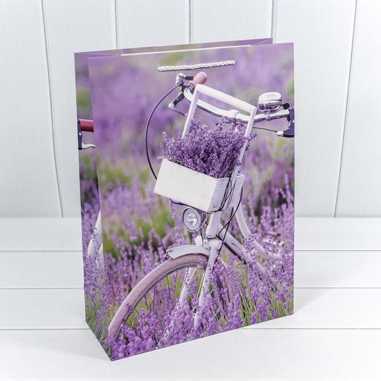 000190A Пакет подарочный "Лаванда" (микс 190) 31*42*12 210г 1/20 1/120 