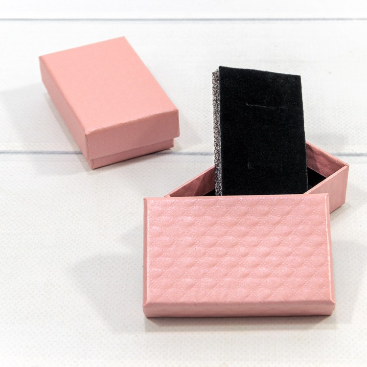 62785/4 Коробка Прямоугольная 8*5*2,5 "Ромбики-2" Розовый 1/24 1/360