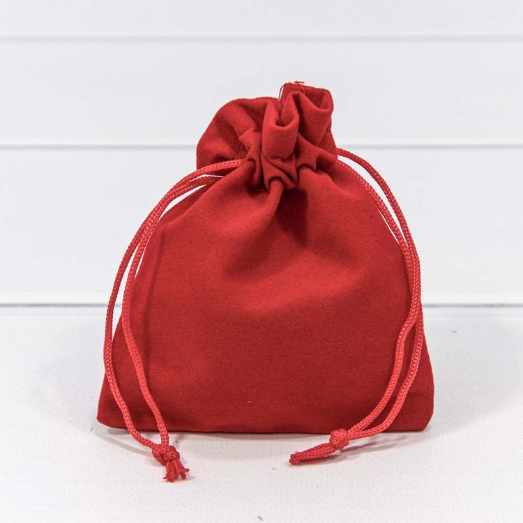 000811I/50 Мешочки бархатные 10*12 Красный 1/50 1/2000