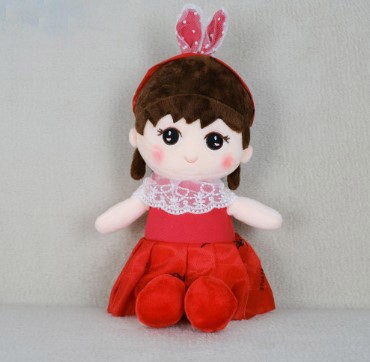 DL703324601R Мягкая игрушка Кукла модель Z24601 Красный размер 33см