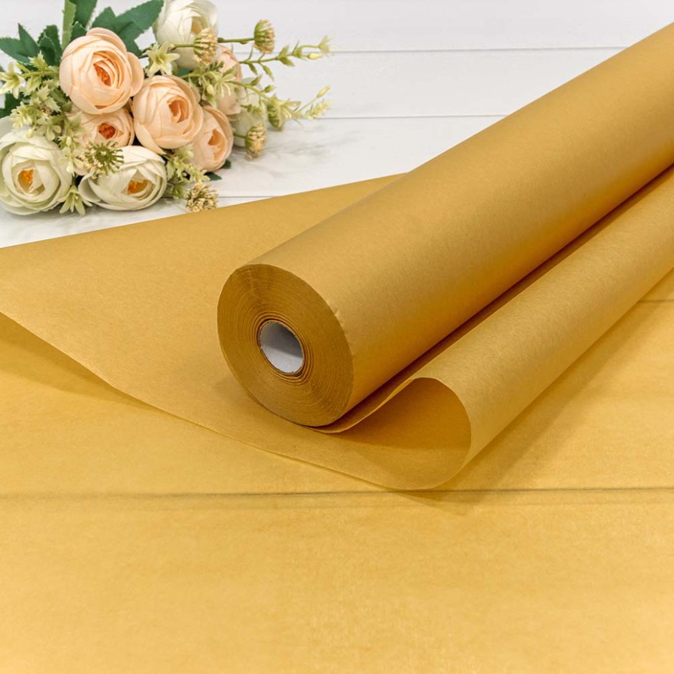 0001100/5 Бумага "Тишью" 0,5*143м Золотой 1/16