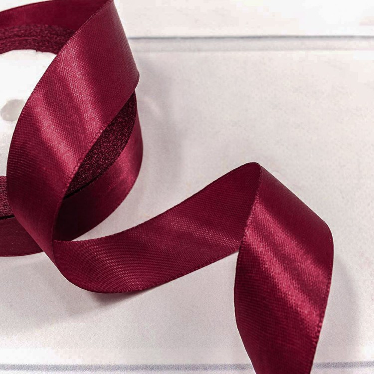 562-25/86 Лента Атласная Сатин 2,5см*25ярд Вишневый 1/5 1/300