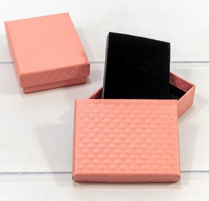 62797/9	Коробка Прямоугольная 9*7*2,8 "Ромбики-2" Лососевый 1/12 1/240	