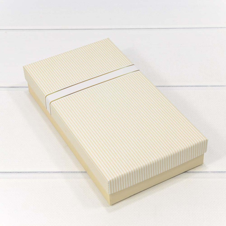 6232212/7 Коробка Прямоугольная 22*12*4 под кошелек Бежевый 1/10 1/120