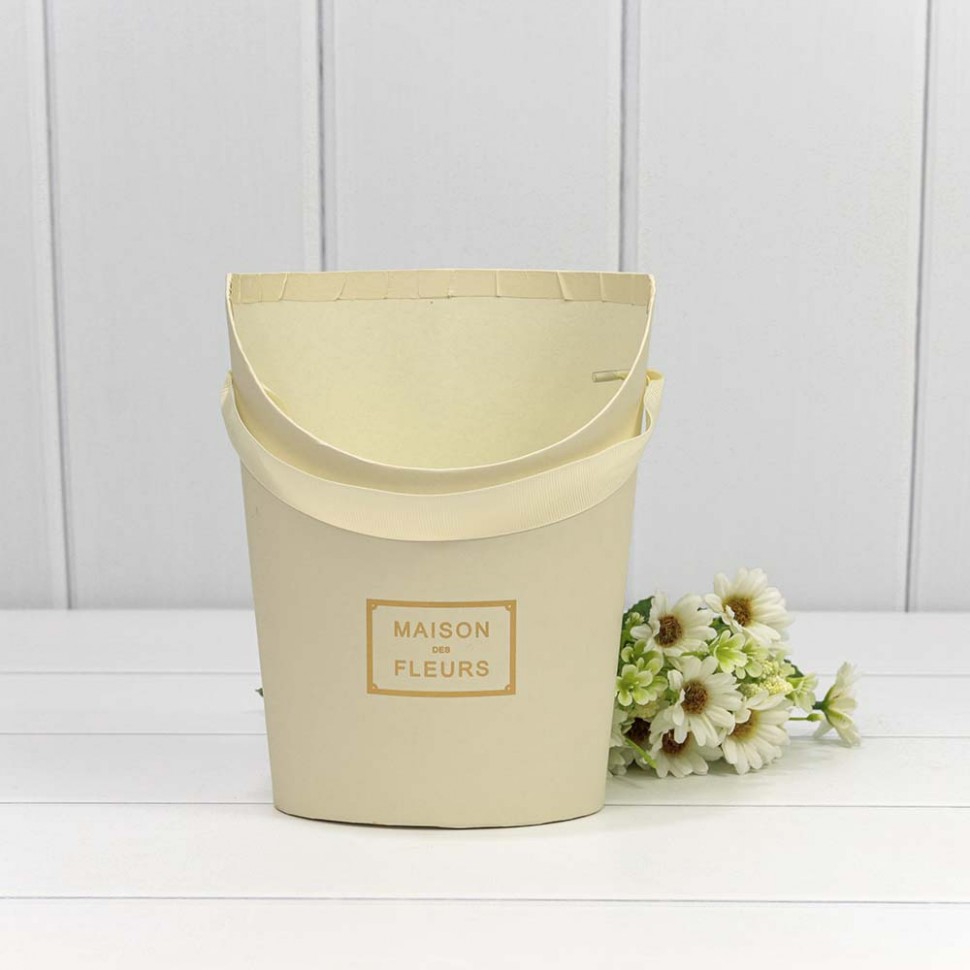 720768/9 Коробка "Ваза для цветов" 15,5*12*19 "Maison des fleurs" Бежевый 1/10 1/120 720768/9 Коробка "Ваза для цветов" 15,5*12*19 "Maison des fleurs" Бежевый 1/10 1/120