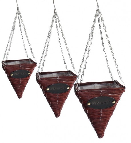 000420-55 Набор корзин 1/3 треугольный 21*21*25 см для цветов 1/12