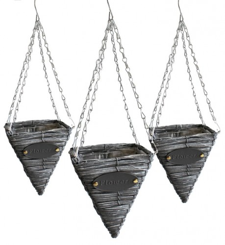 000420-55 Набор корзин 1/3 треугольный 21*21*25 см для цветов 1/12