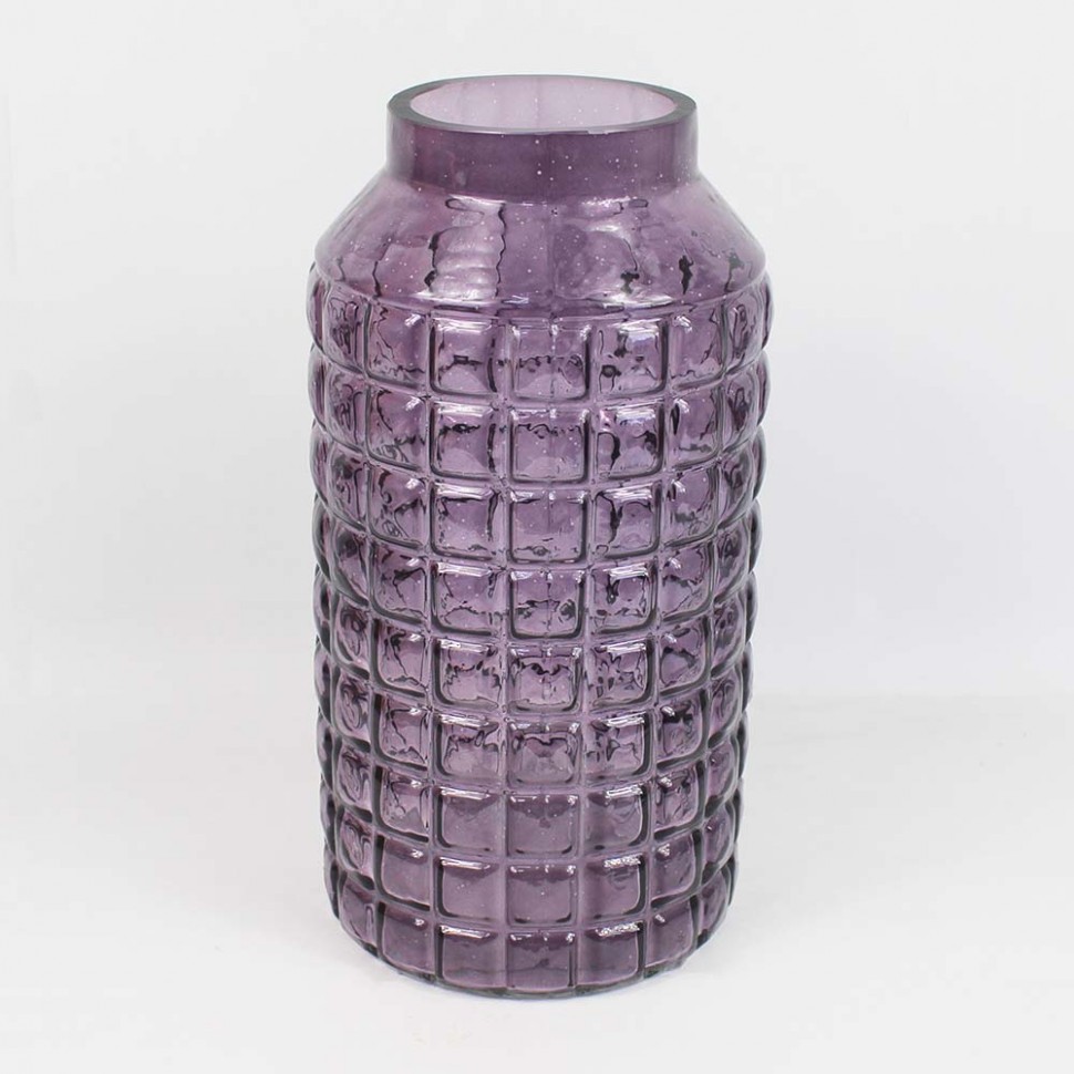 4714892570 СКАНДИК МИКС-лиловый насыщенный АЛЬХЕС ваза декоративная с текстурой большая	H-300мм D-155мм (4,4 л)			