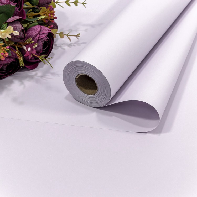 1838/665 Плёнка 58см 800г матовая "Корейская" 65мкм Бледно-сиреневый 1/12