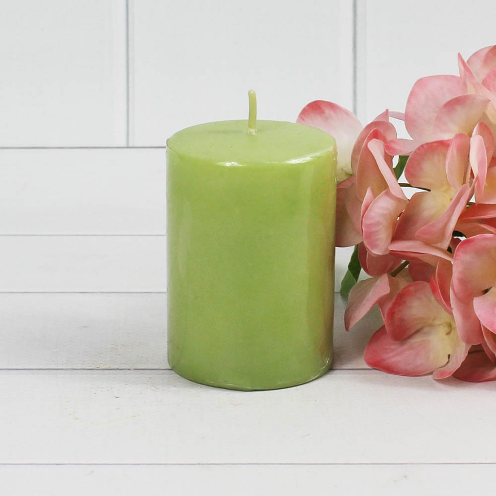 1381612600 Цилиндр 50 Н70 свеча парафиновая, фисташковый, шт