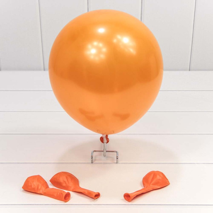13300/13 Шарики воздушные из латекса "Перламутр" 9"/23см (100 шт.) 1,8г Оранжевый 1/80