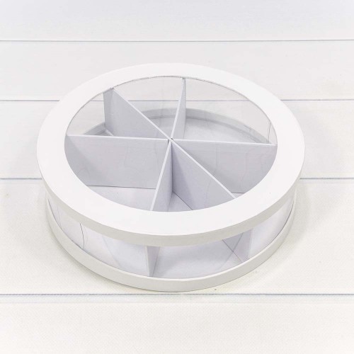 720887/1 Коробка Круглая 25*7 сборная Белый 1/14