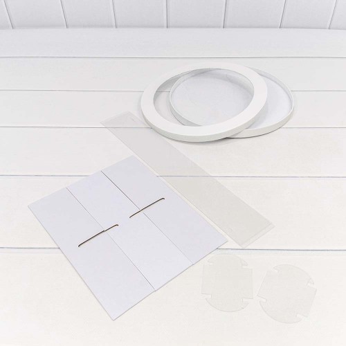 720887/1 Коробка Круглая 25*7 сборная Белый 1/14