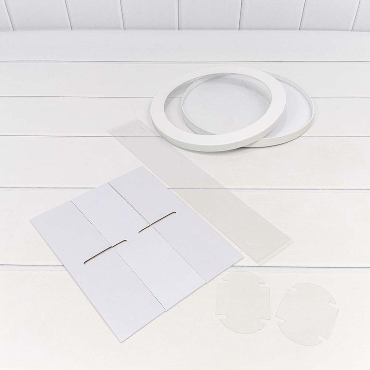 720887/1 Коробка Круглая 25*7 сборная Белый 1/14