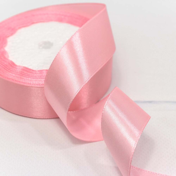 562-25/04 Лента Атласная Сатин 2,5см*25ярд Розовый-04 1/5 1/300