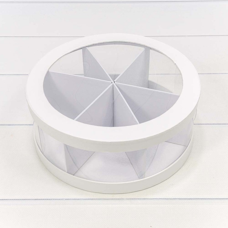 720887/2 Коробка Круглая 25*10 сборная Белый 1/14