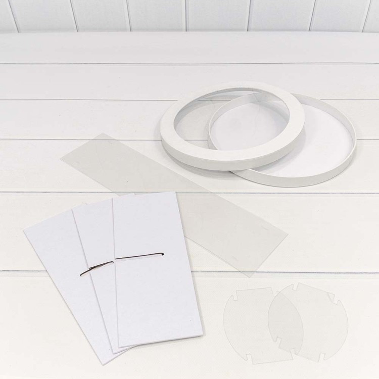 720887/2 Коробка Круглая 25*10 сборная Белый 1/14