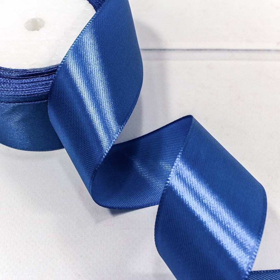 562-38/40 Лента атласная (сатин) 3,8 см*25 ярдов синий 1/5 1/60 562-38/40 Лента атласная (сатин) 3,8 см*25 ярдов синий 1/5 1/60