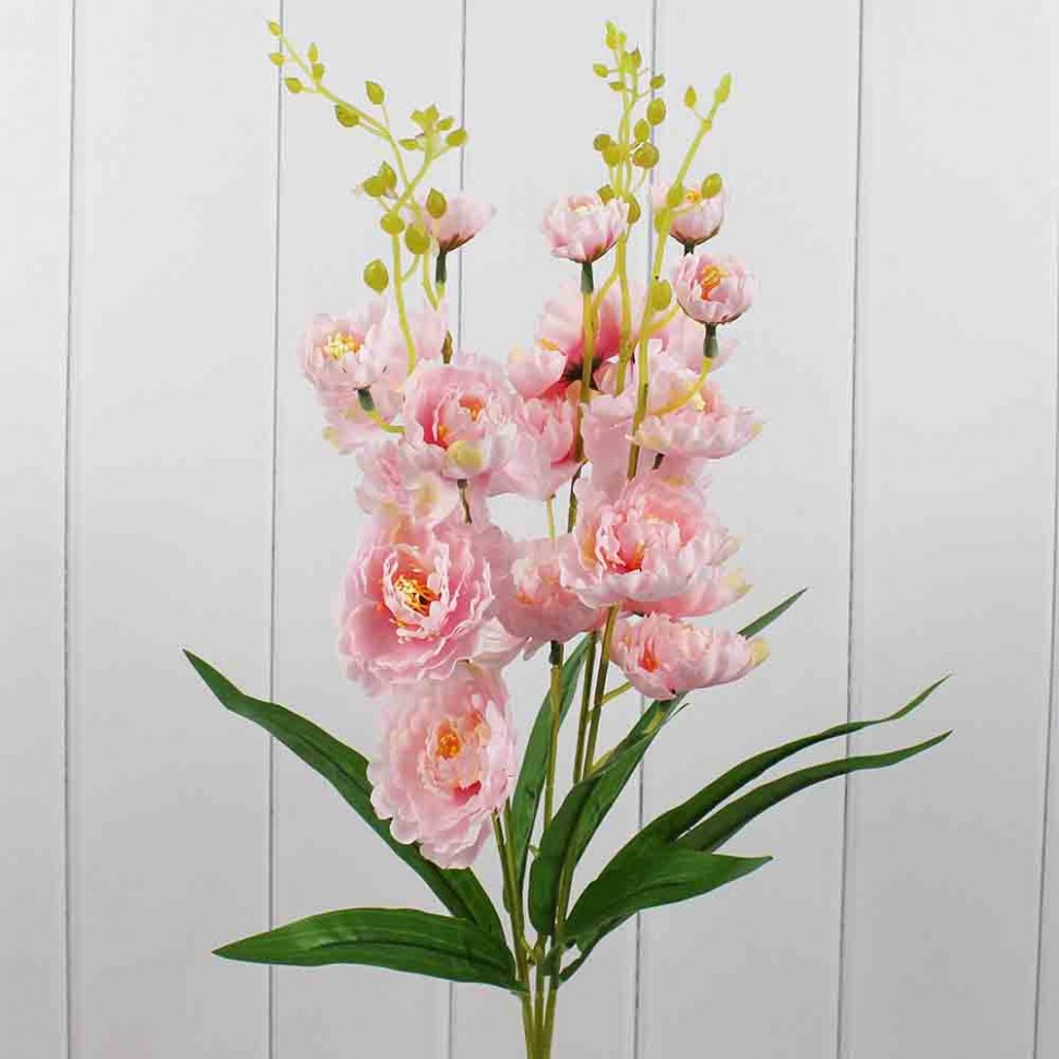 303-01-127к500/01 Искусственные цветы розовый Эустома 55см