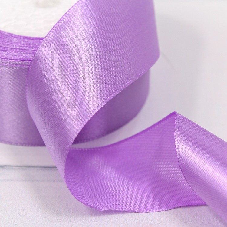 562-38/113 Лента Атласная Сатин 3,8см*25ярд Фиалковый 1/5 1/60