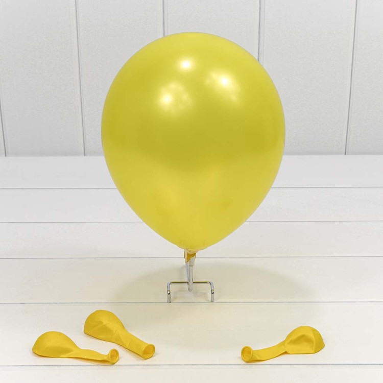 13100/1 Шарики воздушные из латекса "Перламутр" 7"/18см (100 шт.) 1,5г Жёлтый 1/100