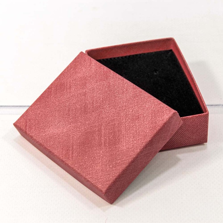 62379/8 Коробка Прямоугольная 9*7*2,8 Тёмно-красный 1/12 1/480