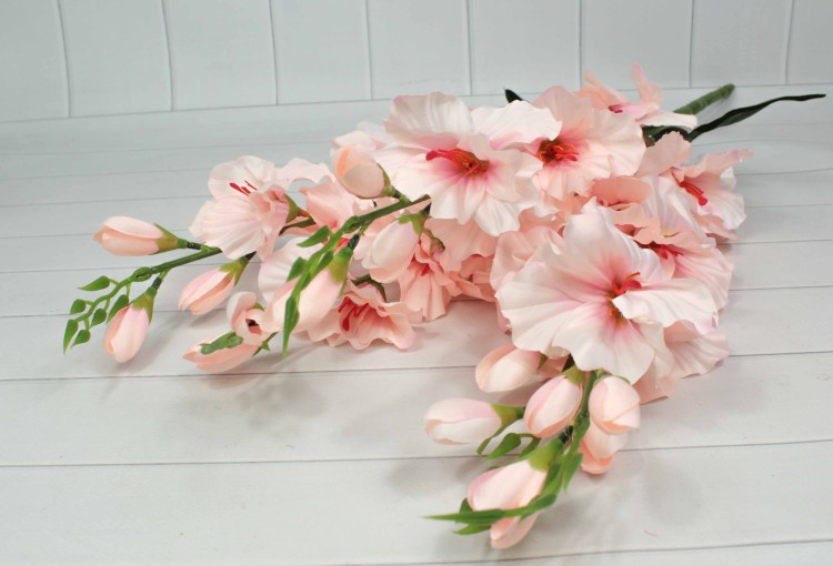 303-01-750/17 Искусственные цветы Гладиолус Персиковый 1/1