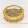 720890/1 Коробка Круглая 25*7 сборная Золотой 1/14