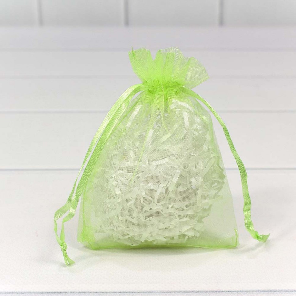 000801-4I Мешочки из органзы 9*12 см однотонные салатовый 1/100 1/5000 000801-4I Мешочки из органзы 9*12 см однотонные салатовый 1/100 1/5000