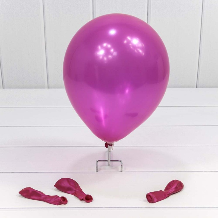 13100/5 Шарики воздушные из латекса "Перламутр" 7"/18см (100 шт.) 1,5г Пурпурный 1/100