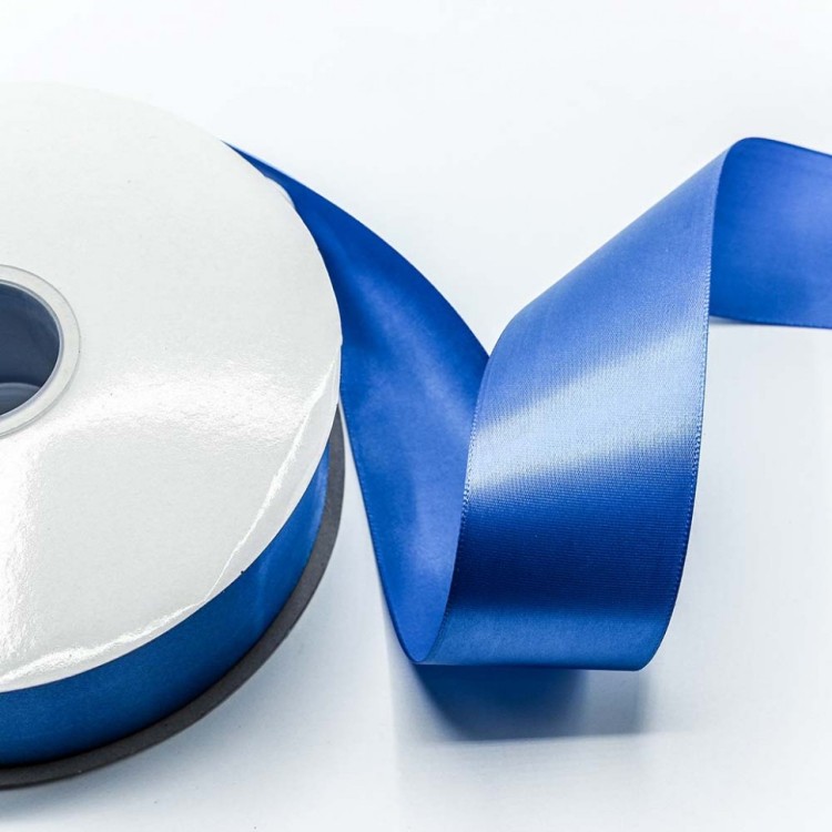556-50/350 Лента атласная полиэстер 5 см *100 ярдов синий 1/5 1/20