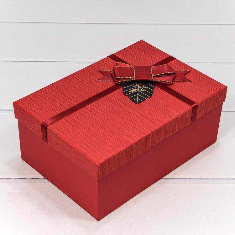 7201540/10 Коробки Прямоугольные Набор 1/3 23*16*9,5 с бантом "For You" Красный 1/36