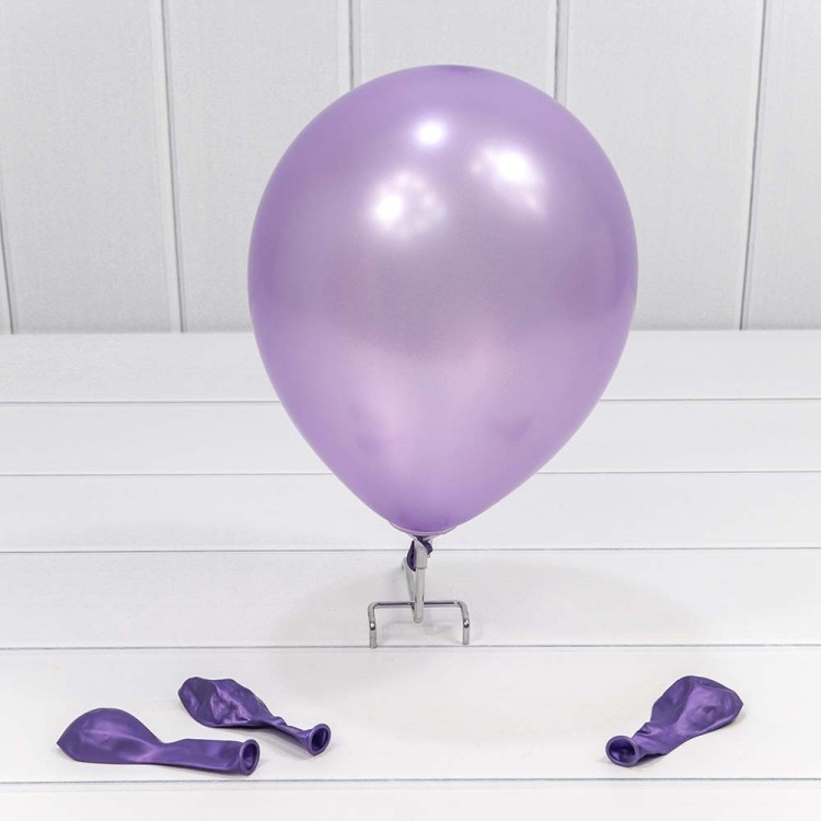 13100/6 Шарики воздушные из латекса "Перламутр" 7"/18см (100 шт.) 1,5г Фиолетовый 1/100