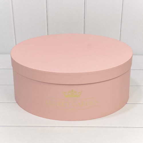 720888/6 Коробки Круглые Набор 1/5 37,5*14,5 "The Secret Garden" Персиковый 1/6