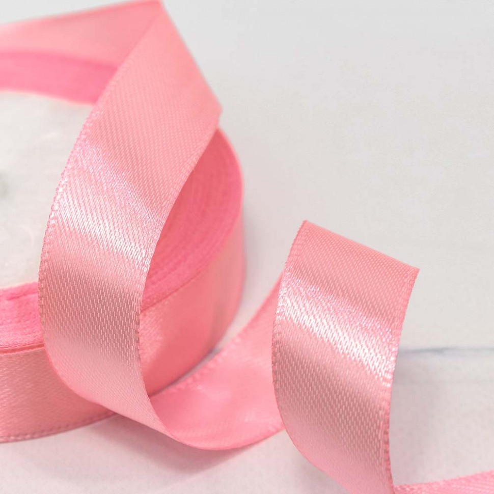 562-20/04 Лента Атласная Сатин 2см*25ярд Розовый-04 1/10 1/400