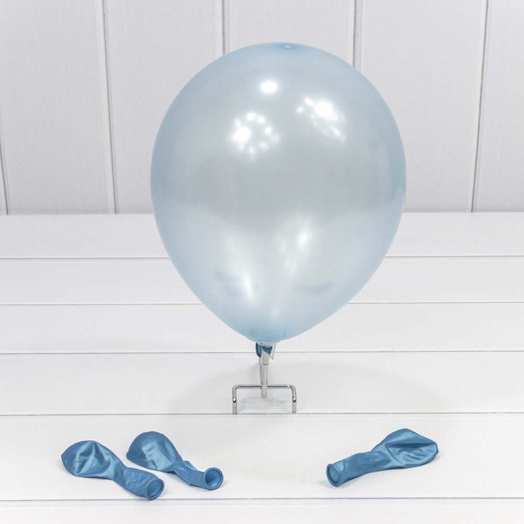 13100/7 Шарики воздушные из латекса "Перламутр" 7"/18см (100 шт.) 1,5г Голубой 1/100