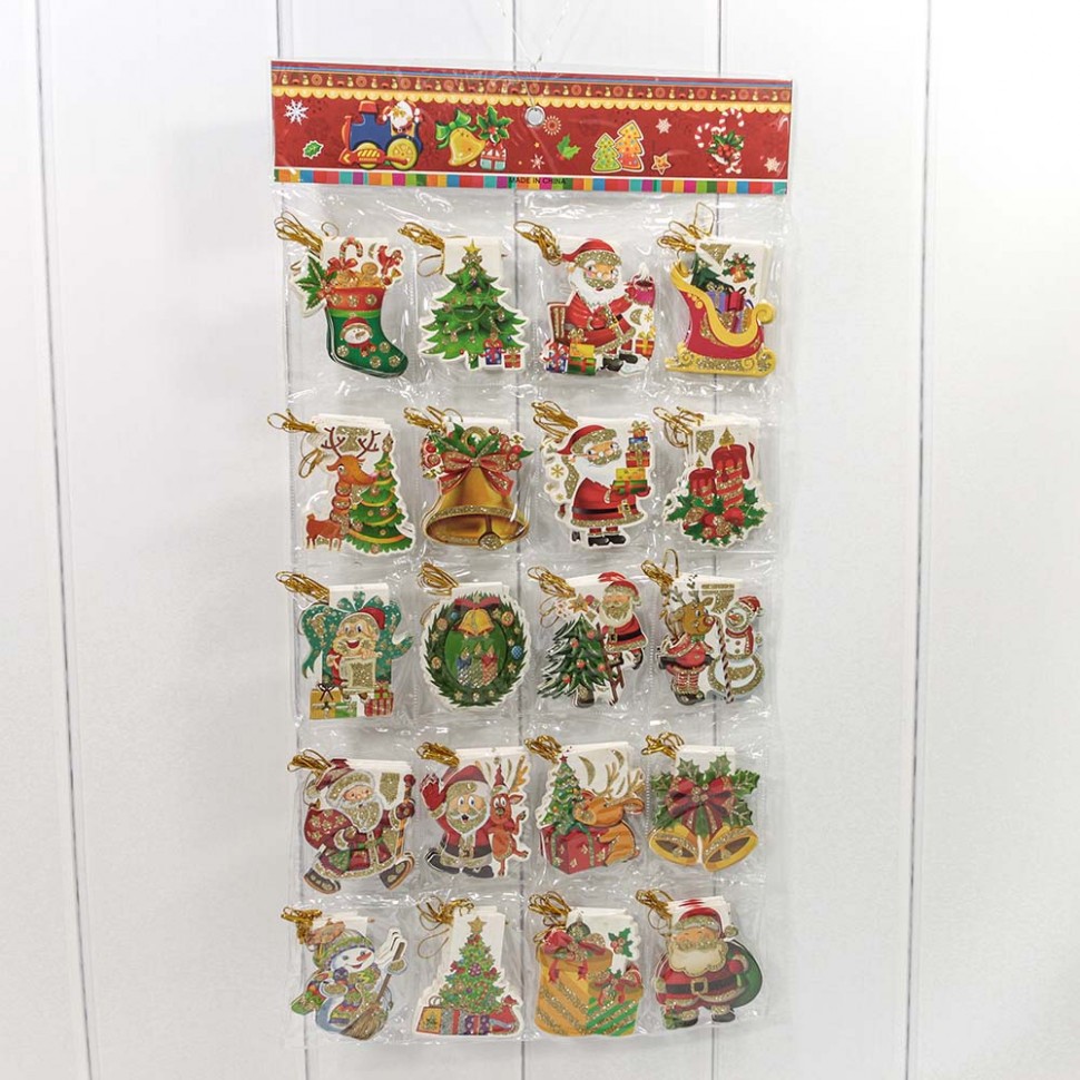 1140/5825 Открытки Набор "Новый год" (микс 13) 7,2*8,3 1/160 1/50