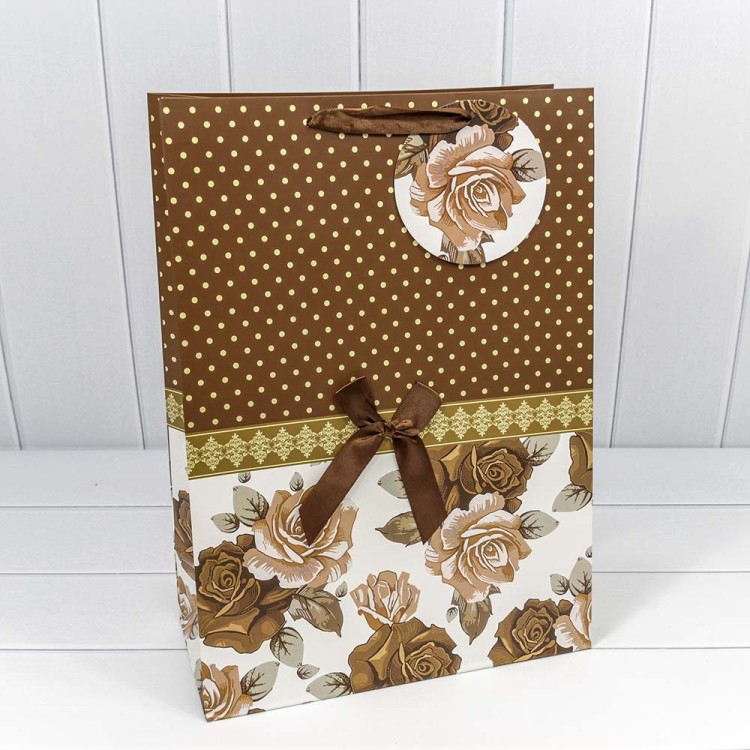 000145A Пакет подарочный 32*45*11 см 230 гр "Люкс" (микс) 1/20 1/120