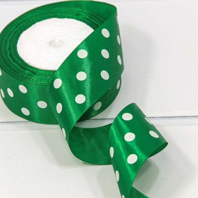 560-38/76 Лента Атласная Горох 3,8см*25ярд Ярко-зелёный 1/6 1/108 560-38/76 Лента Атласная Горох 3,8см*25ярд Ярко-зелёный 1/6 1/108