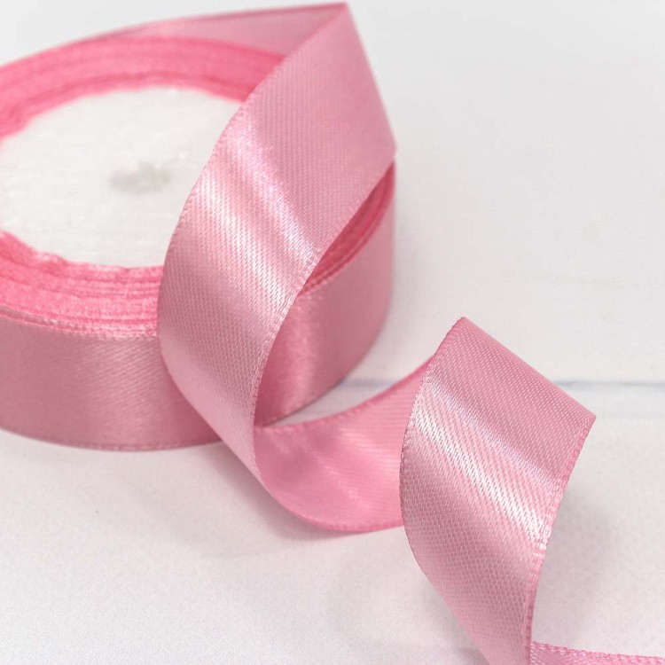 562-25/79 Лента Атласная Сатин 2,5см*25ярд Розовый-79 1/5 1/300