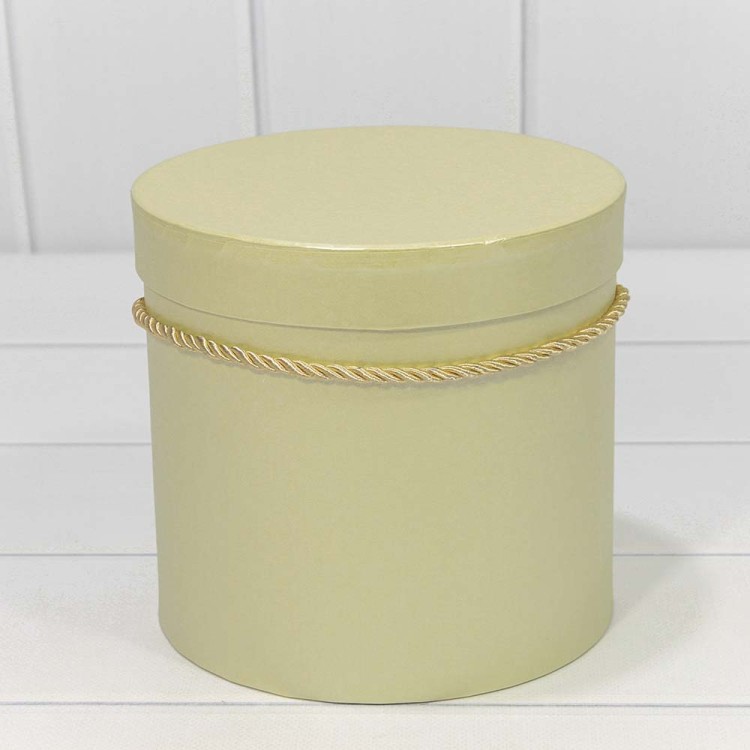 720112/24 Коробки Цилиндр Набор 1/3 18*17 Перламутр Бежево-золотой 1/12