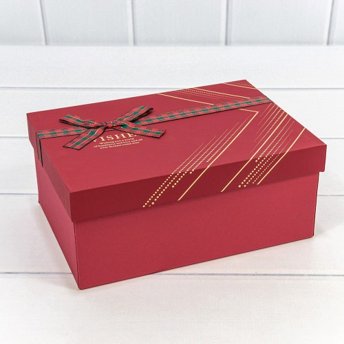 720624/2 Коробки Прямоугольные Набор 1/3 22,5*16*9,5 с бантом "Wishes" Красный 1/12