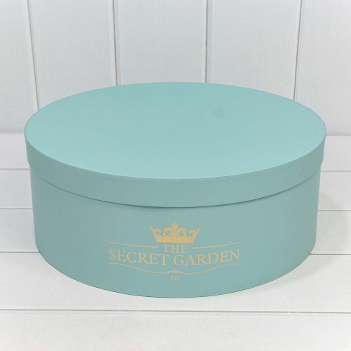 720888/8	Коробки Круглые Набор 1/5 37,5*14,5 "The Secret Garden" Голубой 1/6